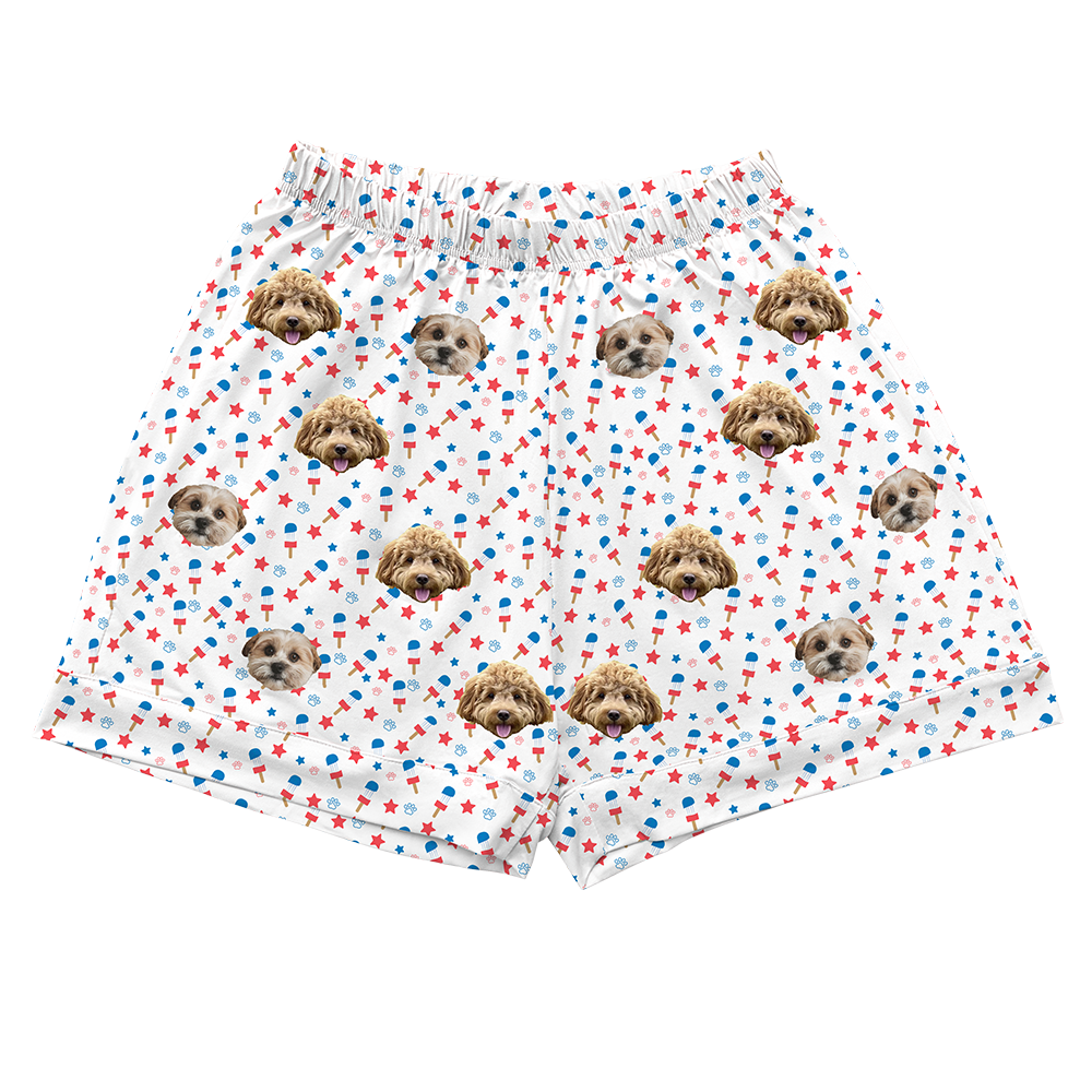 Stars&amp;PawsPajamaShorts4-InchInseamShorts2PetImages(+$4.00)