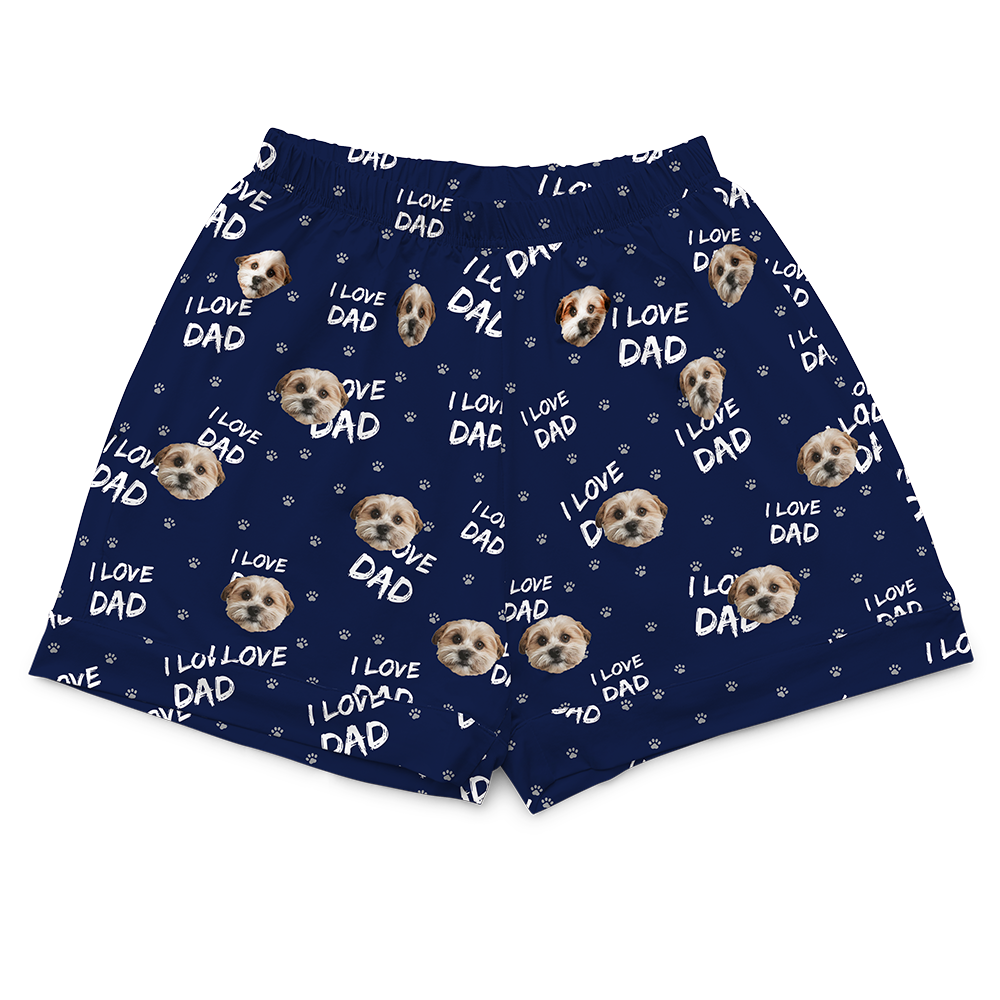 ILoveDad-NavyPajamaShorts