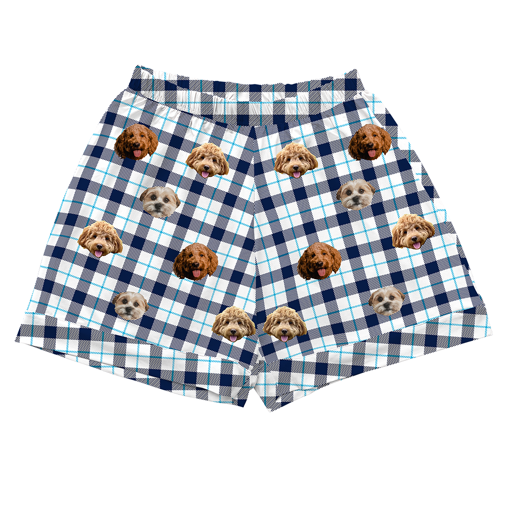 BluePlaidPajamaShorts4-InchInseamShorts8PetImages(+$8.00)