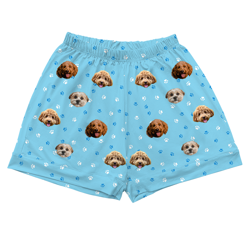 LightBluePawsPajamaShorts4-InchInseamShorts3PetImages(+$8.00)