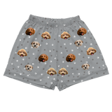SlateGrayPawsPajamaShorts3Pets