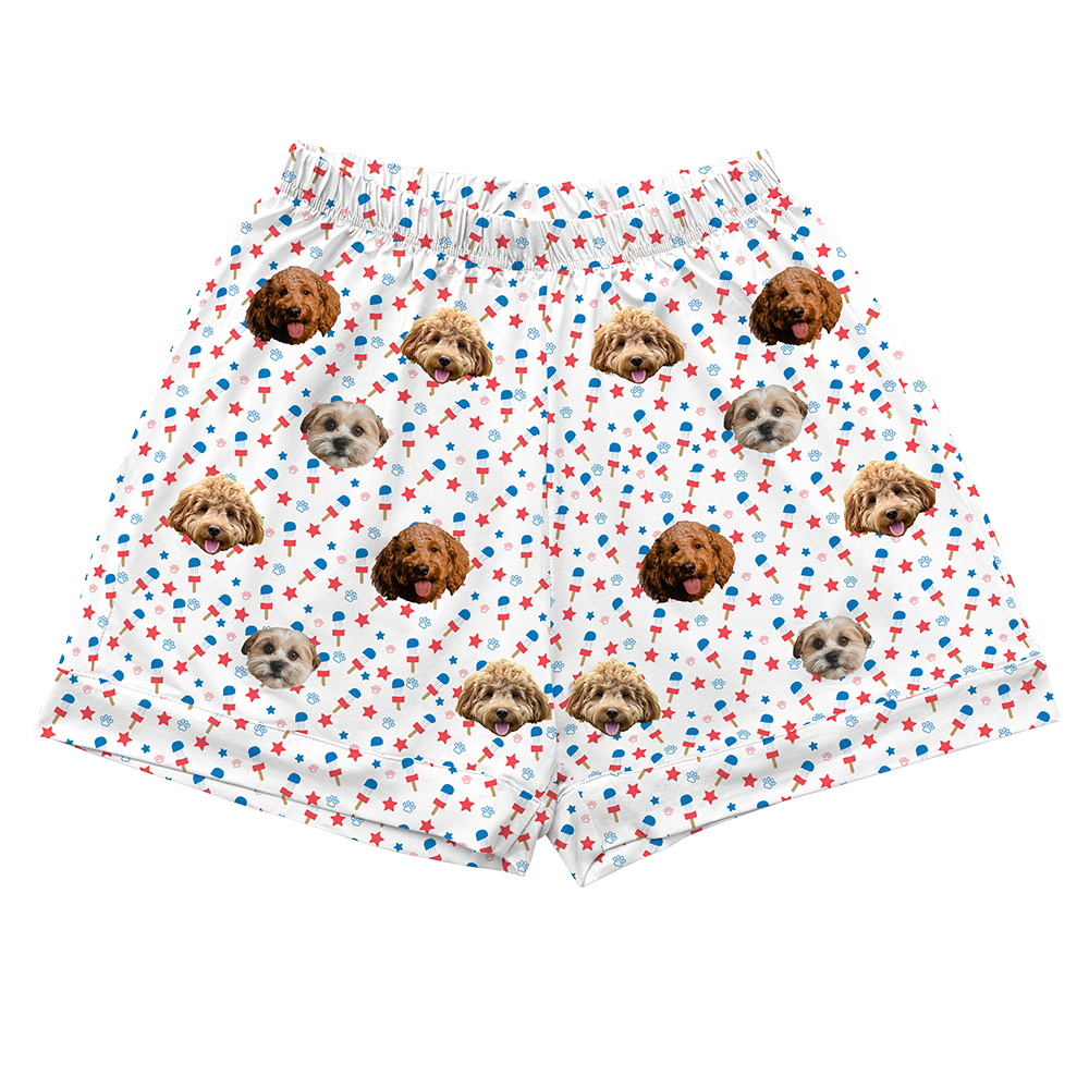 Stars&amp;PawsPajamaShorts4-InchInseamShorts3PetImages(+$8.00)