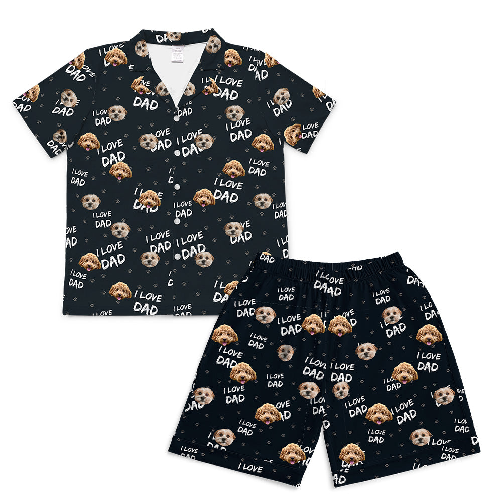 ILoveDadPajamaSet(Shirt&amp;Shorts)7-InchInseamShorts2PetImages(+$4.00)