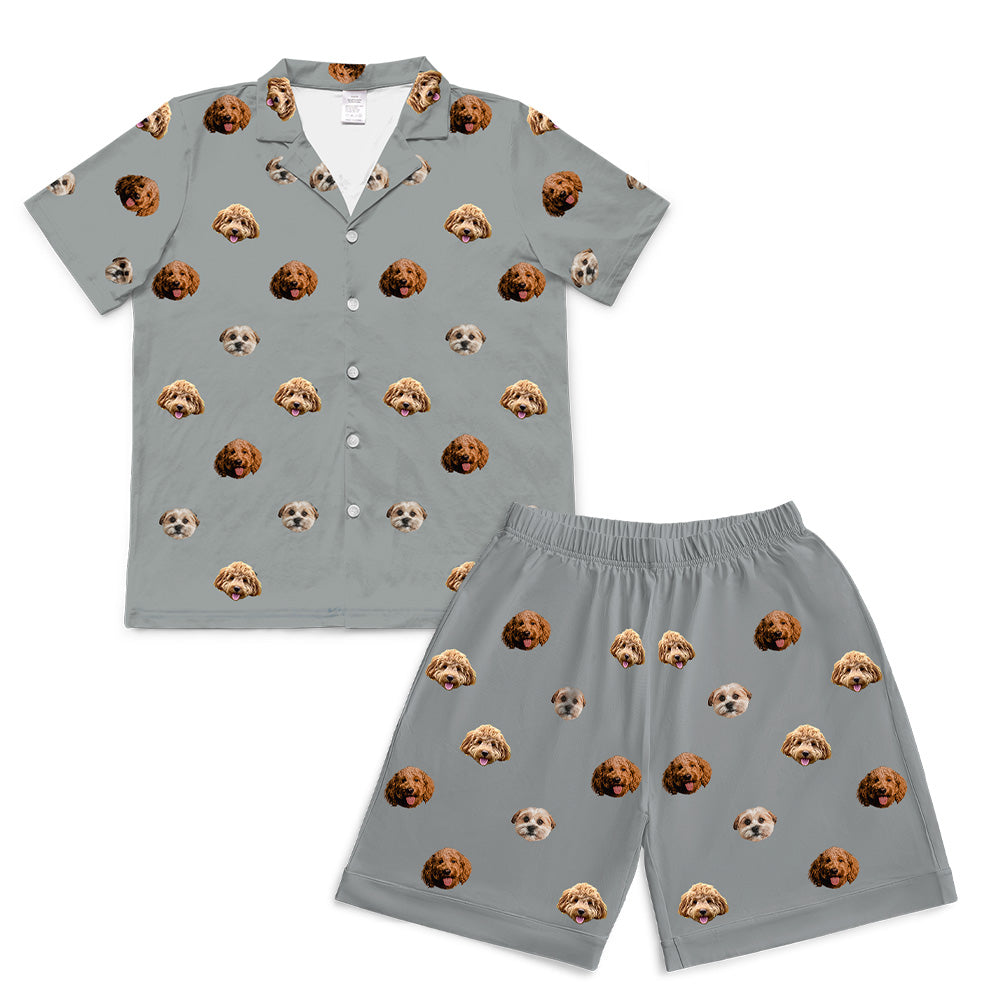 SlateGrayPajamaSet(Shirt&amp;Shorts)3PetImages(+$8.00)