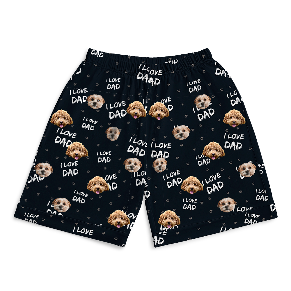 ILoveDadPajamaShorts7-InchInseamShorts2PetImages(+$4.00)