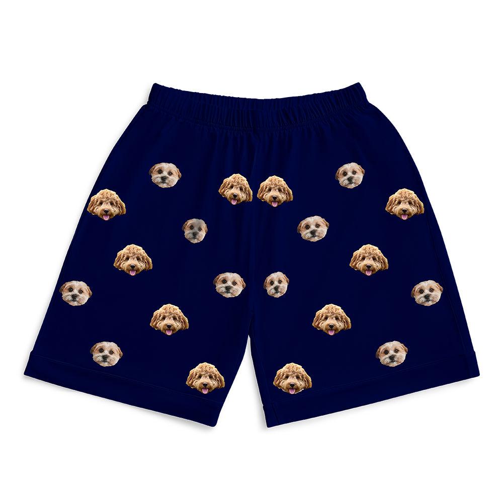 NavyPajamaShorts7-InchInseamShorts2PetImages(+$4.00)