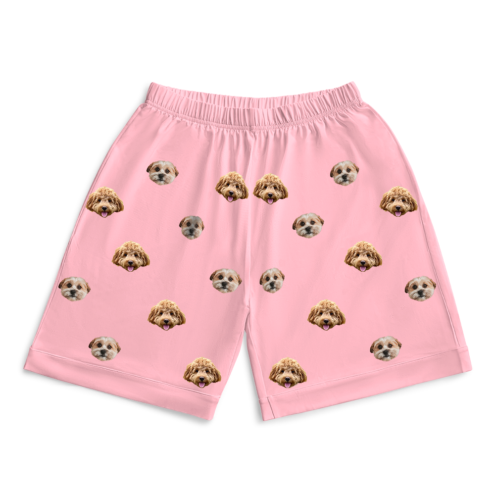 PinkDreamPajamaShorts7-InchInseamShorts3PetImages(+$8.00)