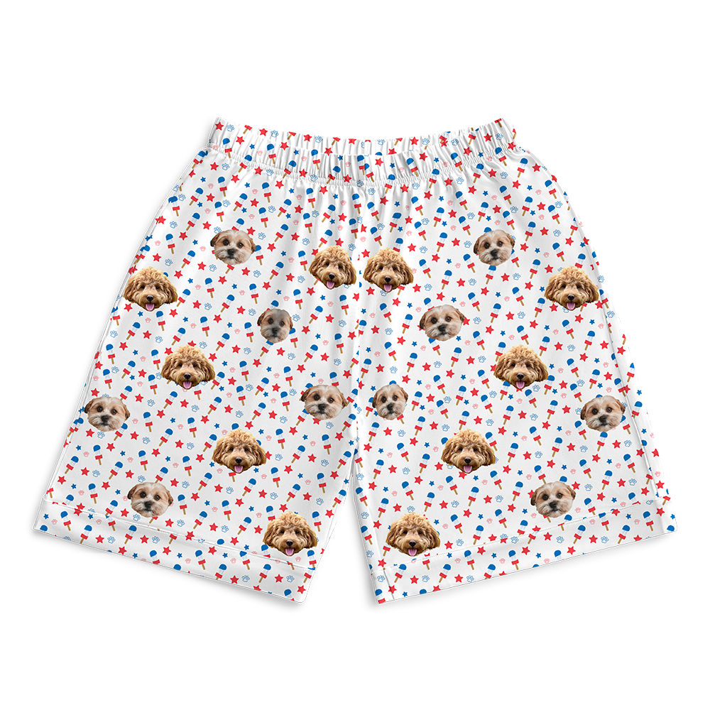 Stars&amp;PawsPajamaShorts7-InchInseamShorts2PetImages(+$4.00)