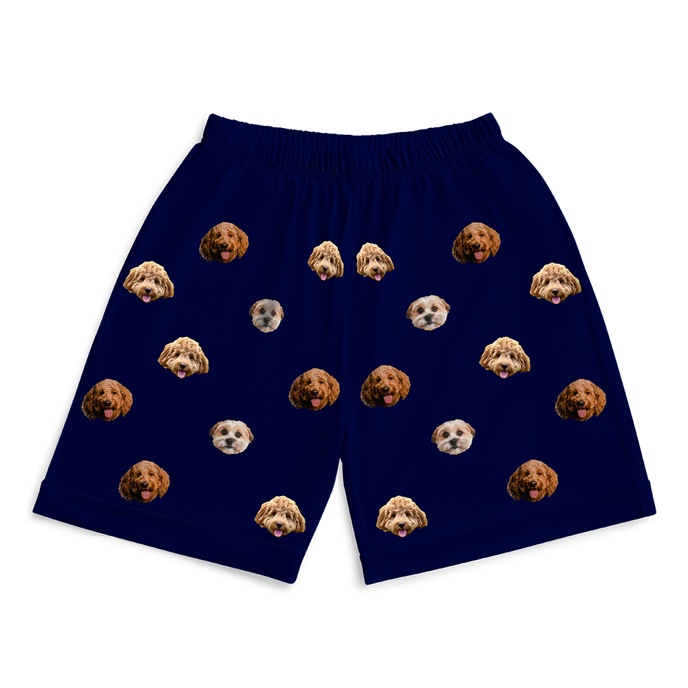 NavyPajamaShorts7-InchInseamShorts3PetImages(+$8.00)