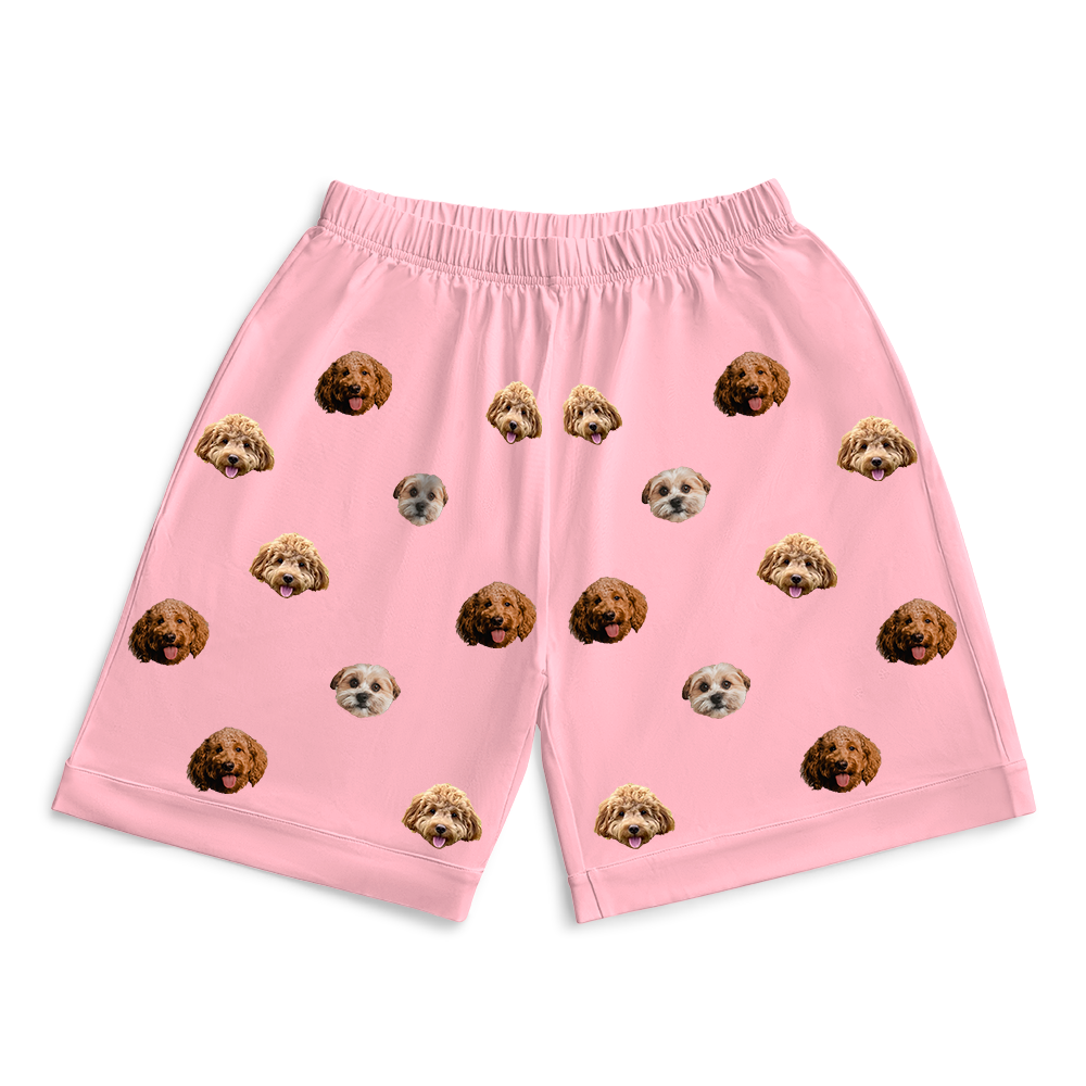 PinkDreamPajamaShorts7-InchInseamShorts2PetImages(+$4.00)