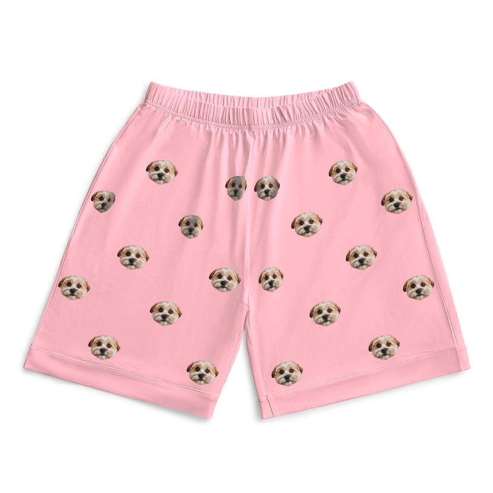 PinkDreamPajamaShorts7-InchInseamShorts1PetImage