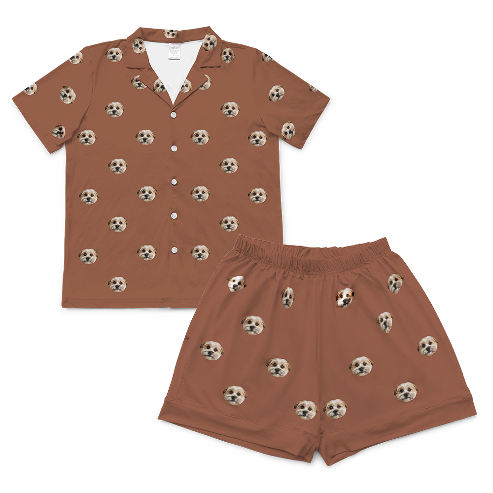 CocoaShortPajamaSet(Shirt&amp;Shorts)