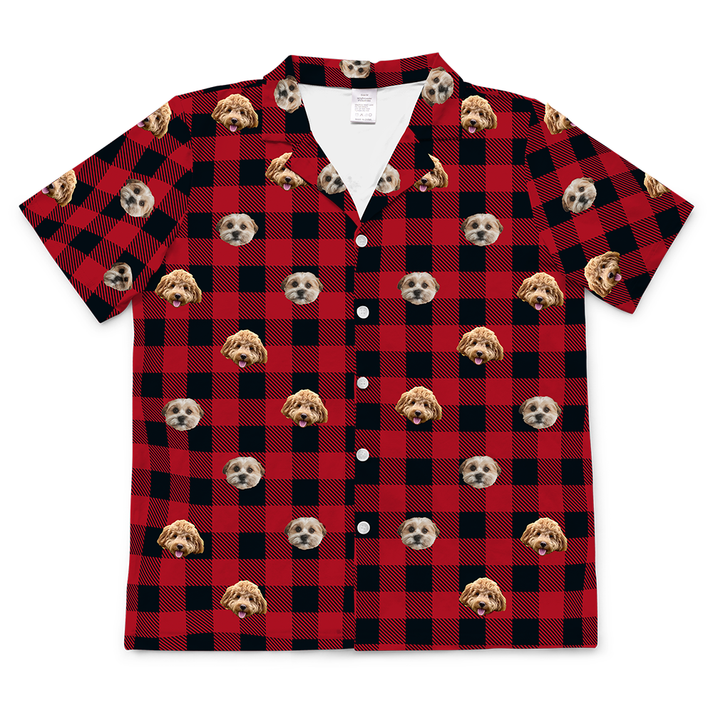 BuffaloPlaidShortSleevePajamaShirt2Pets