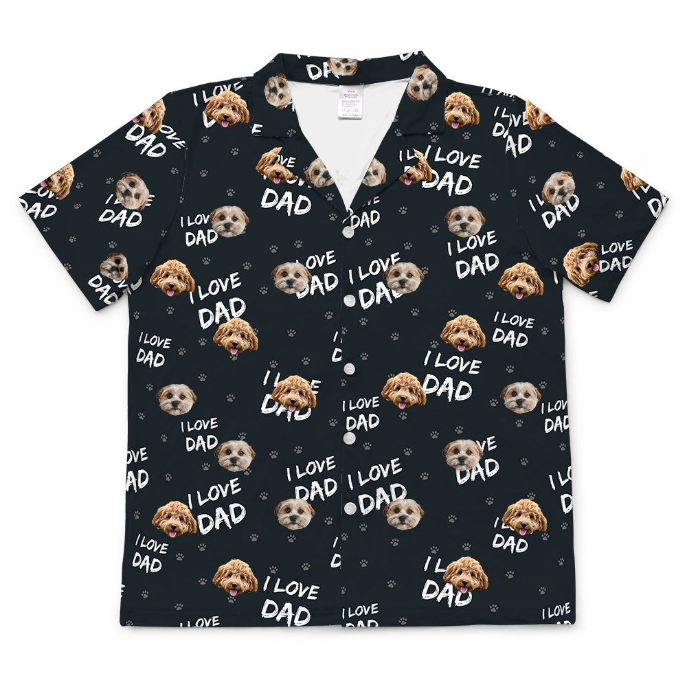 ILoveDadShortSleevePajamaShirt2Pets