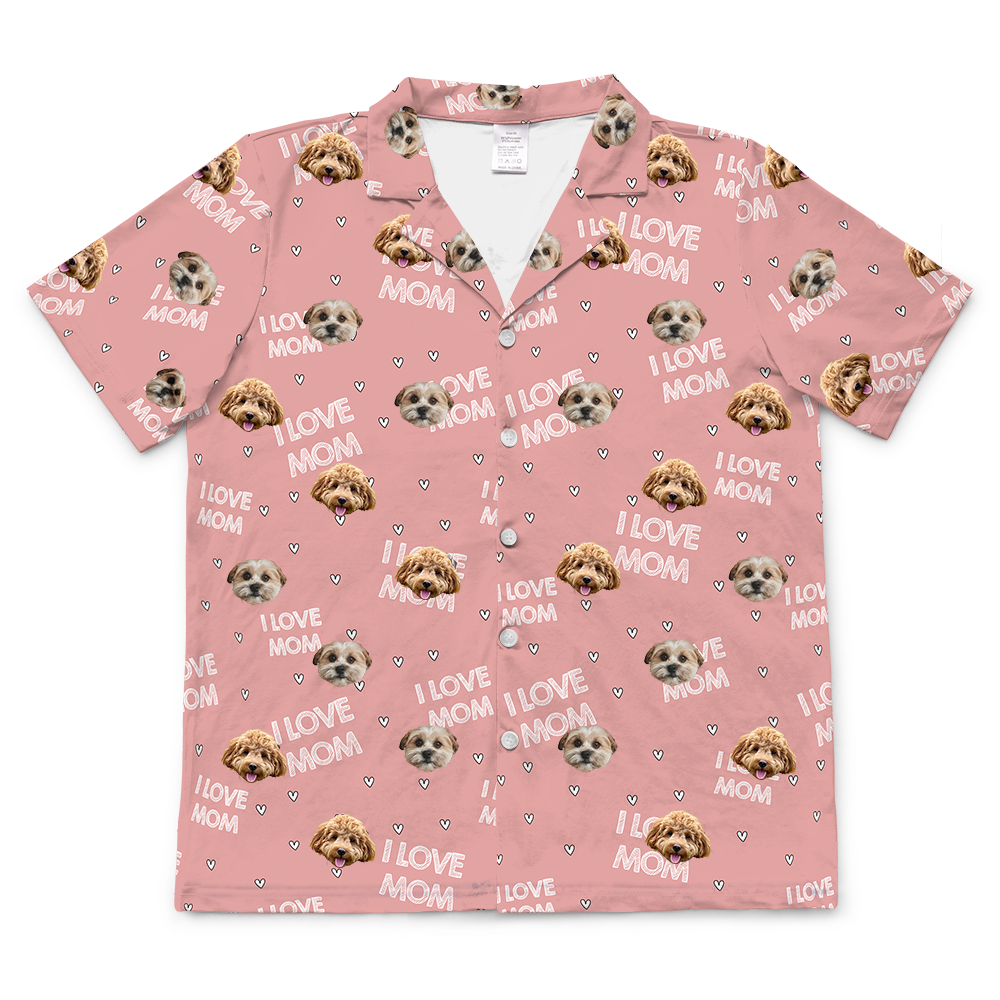 ILoveMomShortSleevePajamaShirt2Pets