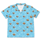 LightBluePawsShortSleevePajamaShirt2Pets
