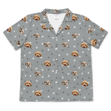 SlateGrayPawsShortSleevePajamaShirt2Pets