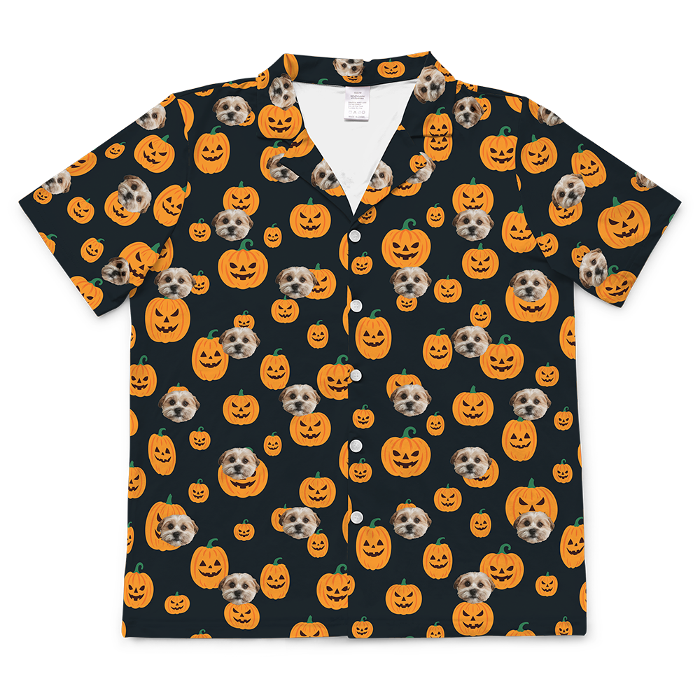 Jack-O-LanternShortSleevePajamaShirt