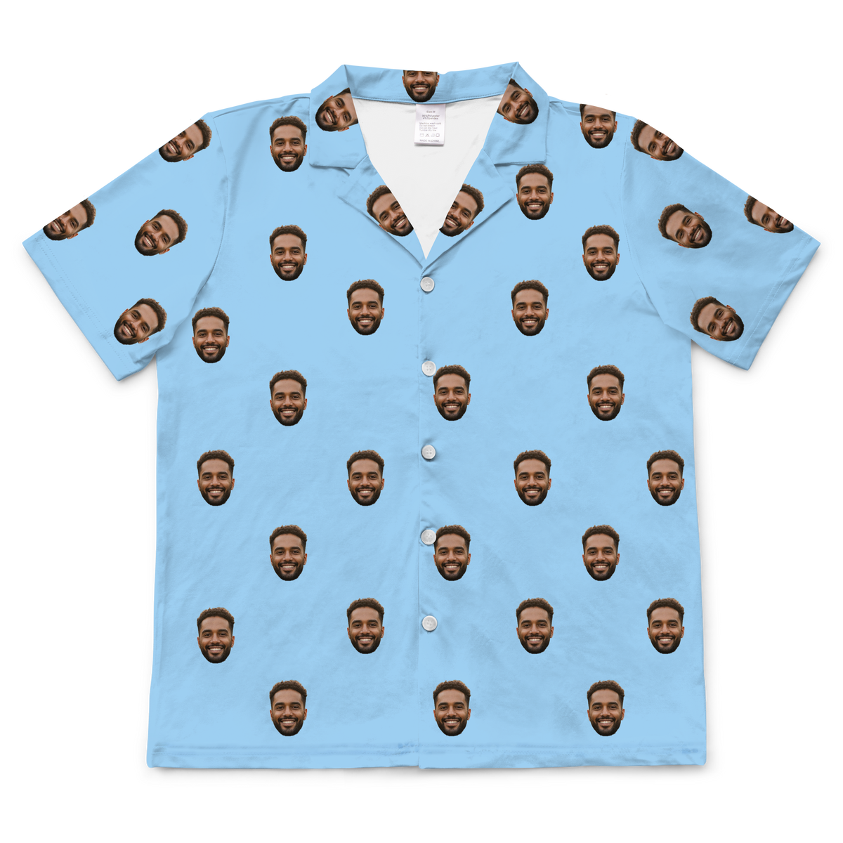 SkyBlueShortSleevePajamaShirt