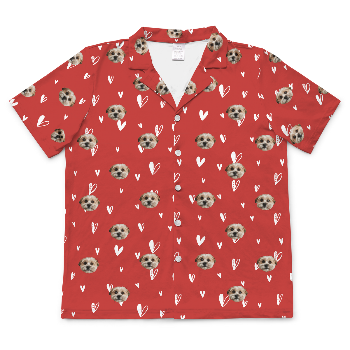 BeMineShortSleevePajamaShirt1Pet