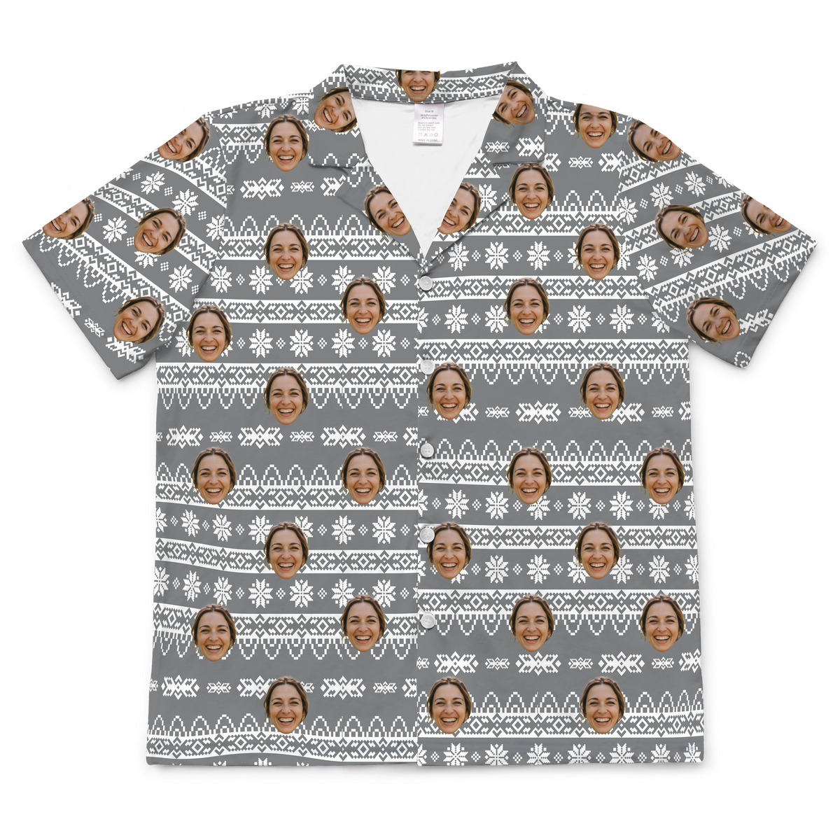 HolidaySweaterShortSleevePajamaShirt