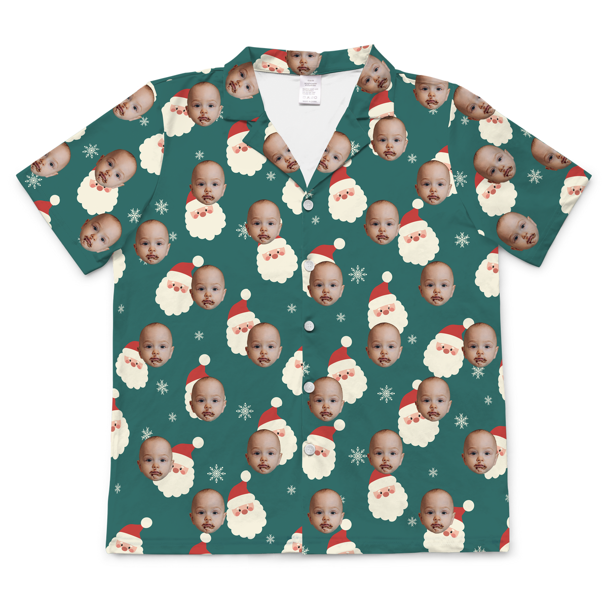 SantaShortSleevePajamaShirt