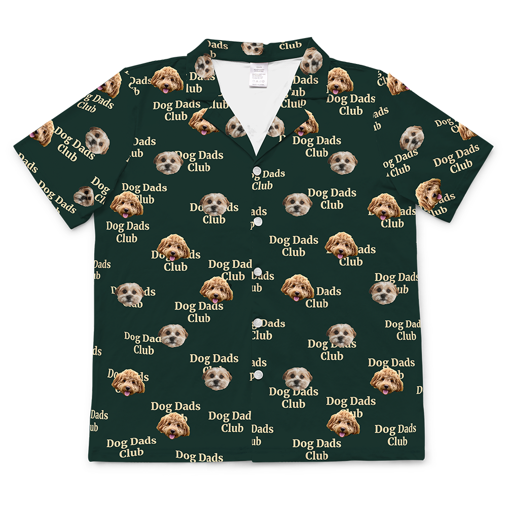 DogDadsClub-GreenShortSleevePajamaShirt2Pets