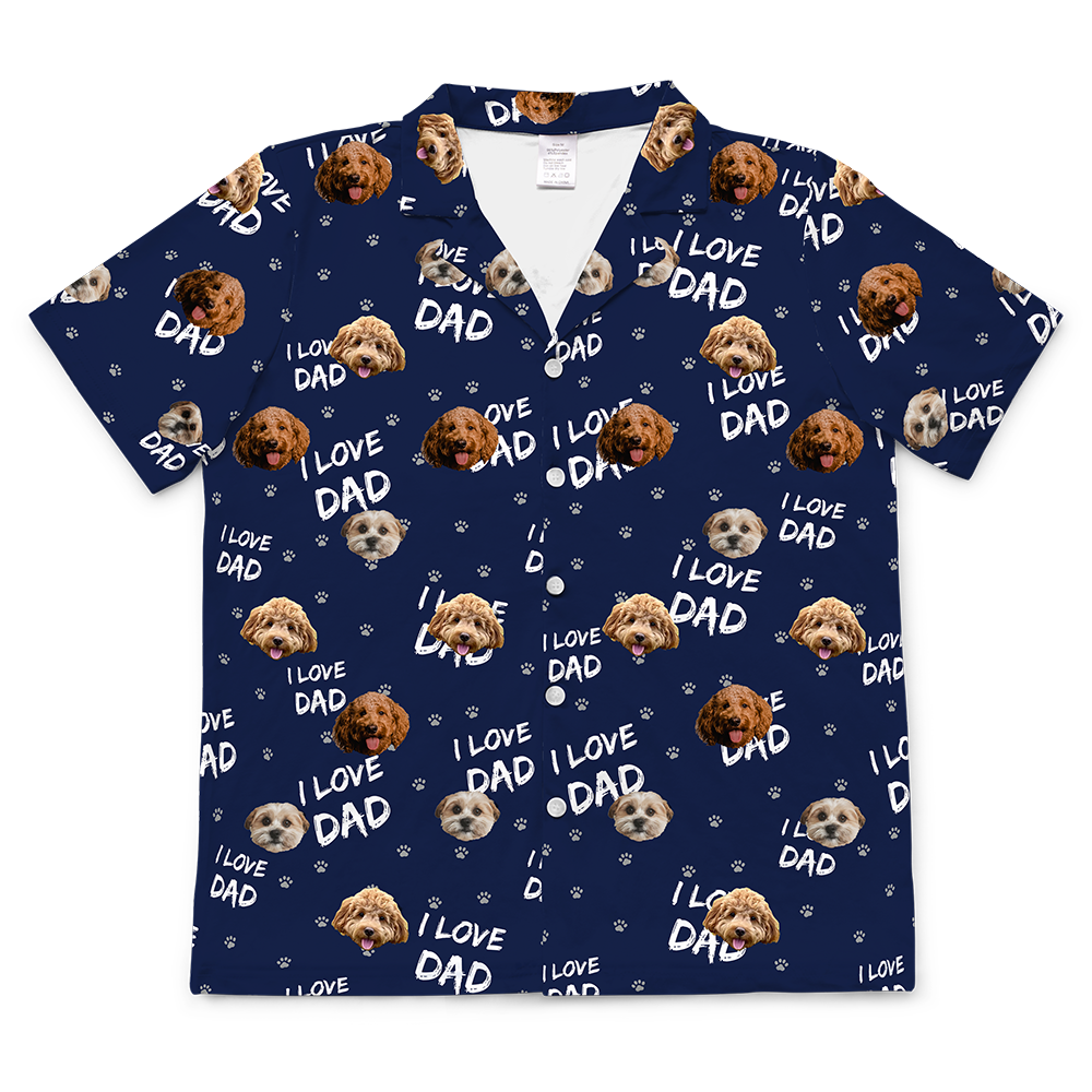 ILoveDad-NavyShortSleevePajamaShirt3Pets