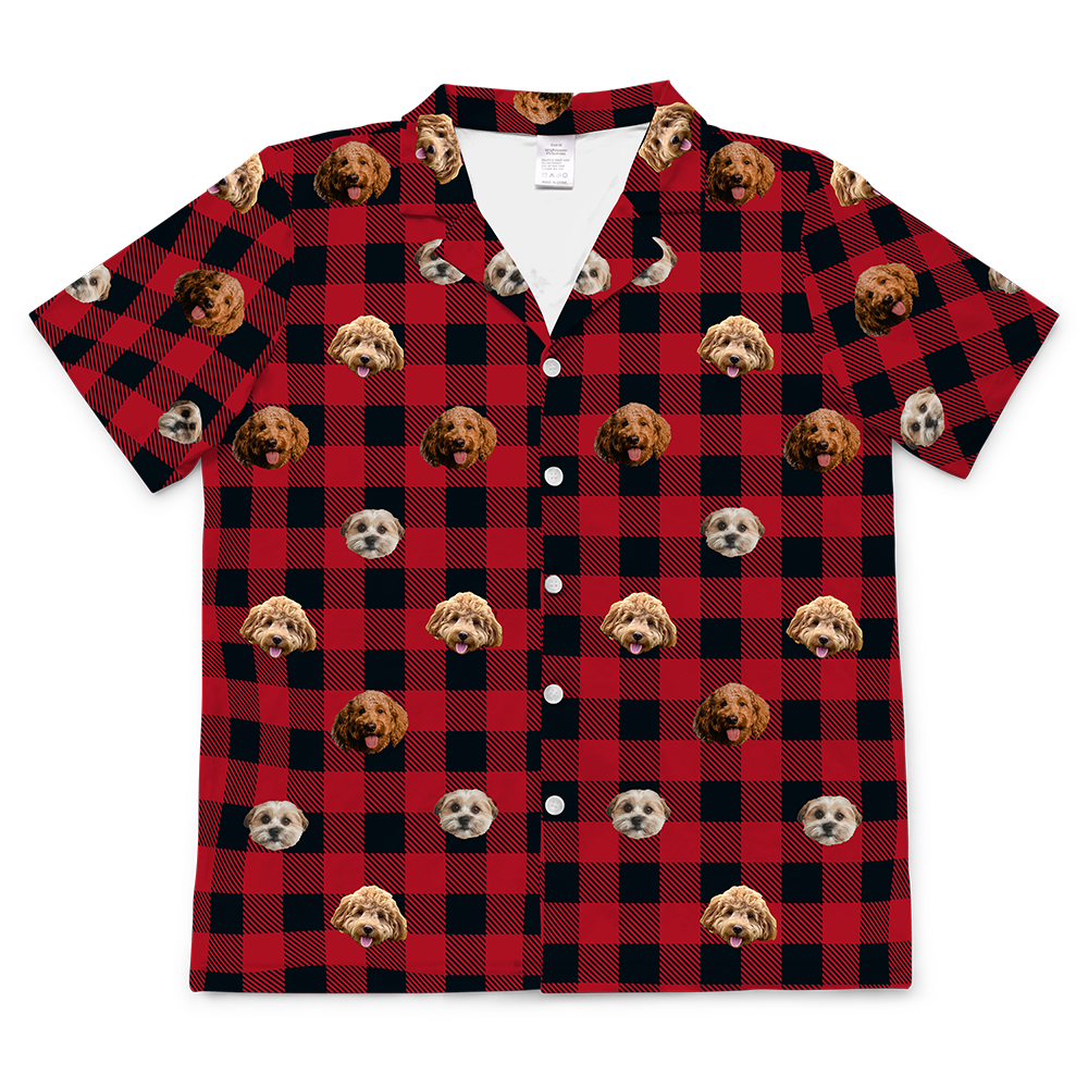 BuffaloPlaidShortSleevePajamaShirt3Pets