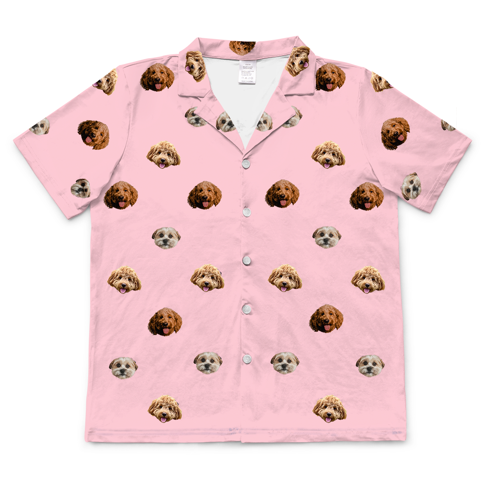 PinkDreamShortSleevePajamaShirt3Pets