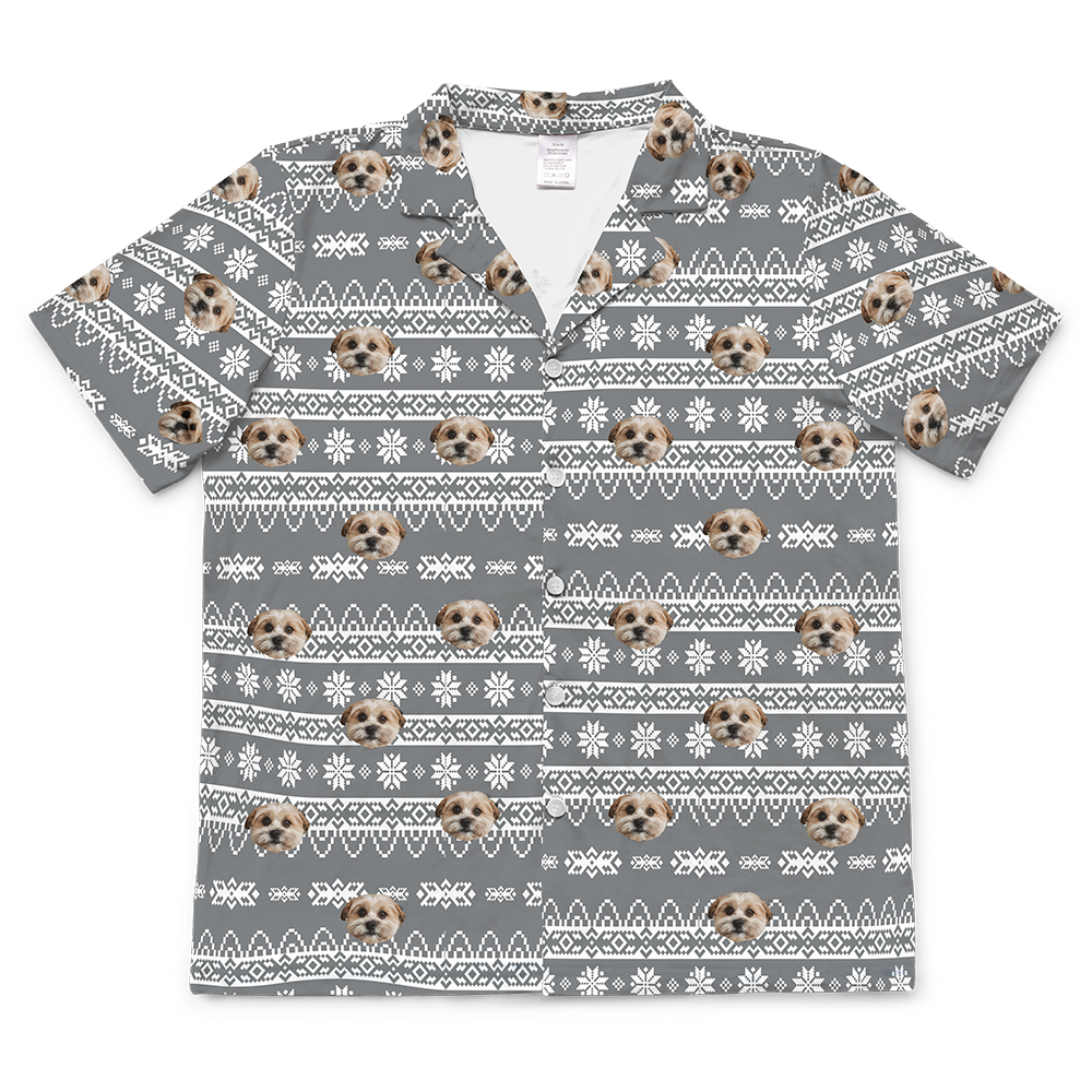 HolidaySweaterShortSleevePajamaShirt