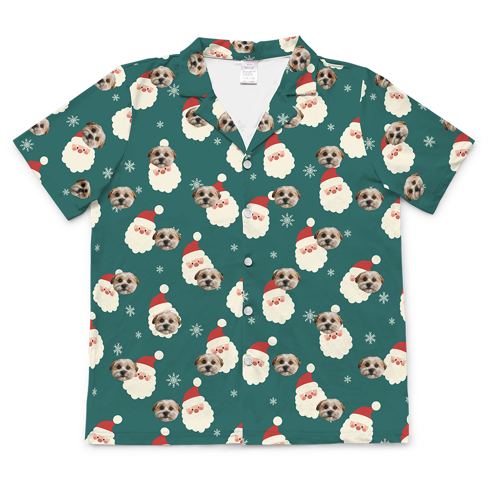 SantaShortSleevePajamaShirt