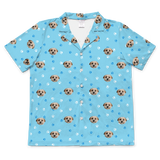 LightBluePawsShortSleevePajamaShirt1Pet
