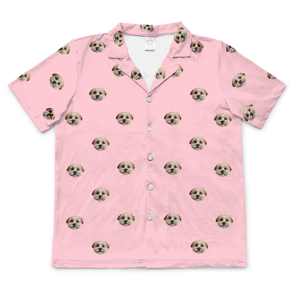 PinkDreamShortSleevePajamaShirtOnly1PetImage