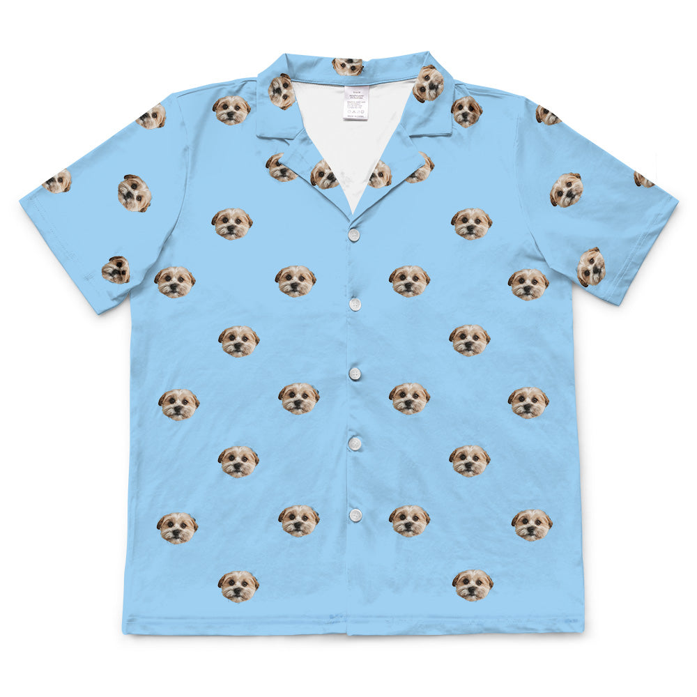 SkyBlueShortSleevePajamaShirtOnly1Pet