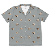 SlateGrayShortSleevePajamaShirt1Pet