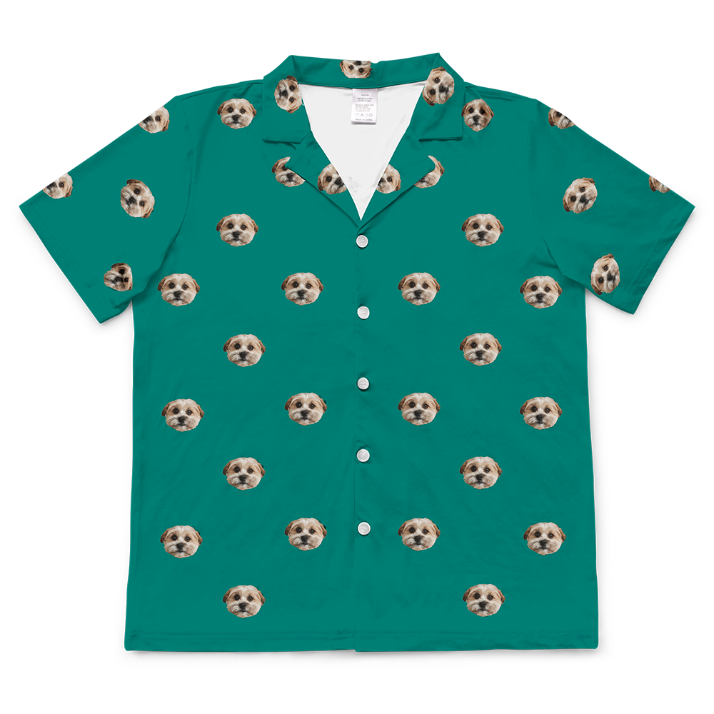 SolidGreenShortSleevePajamaShirtOnly1Pet