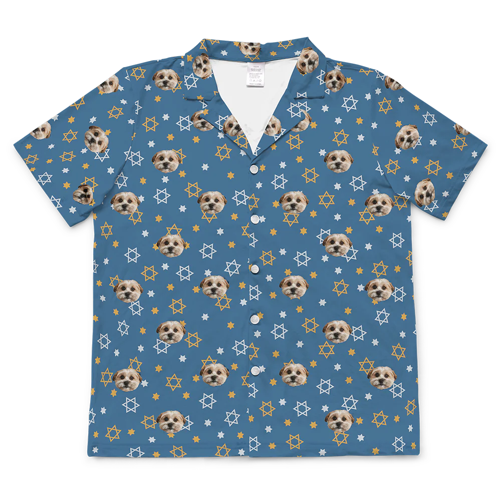 StarofDavidShortSleevePajamaShirt