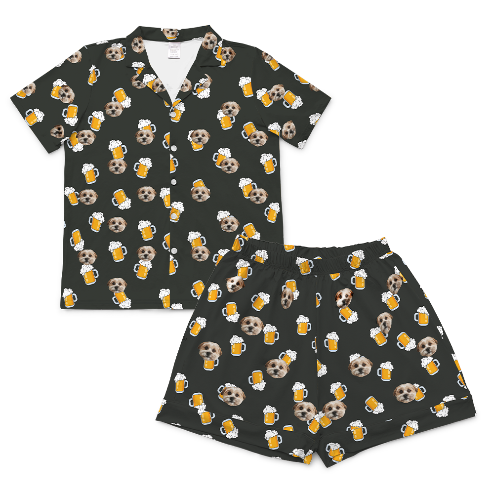 BeerShortPajamaSet(Shirt&amp;Shorts)1Pet