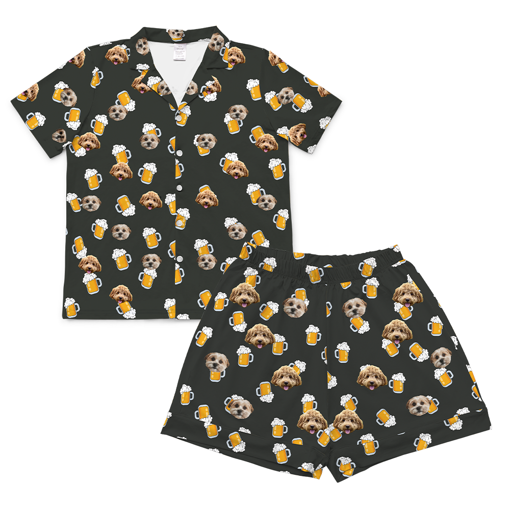 BeerShortSleevePajamaShirt2Pets