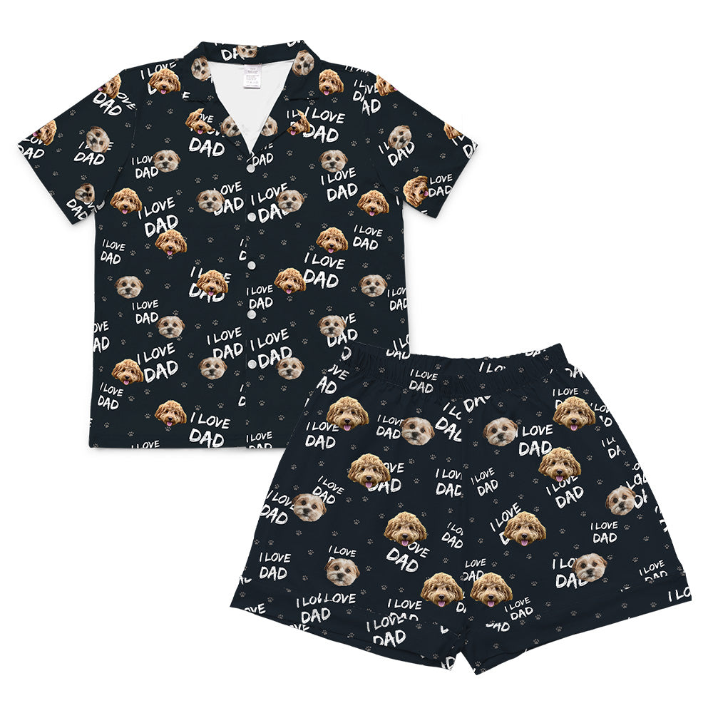 ILoveDadShortPajamaSet(Shirt&amp;Shorts)2Pets