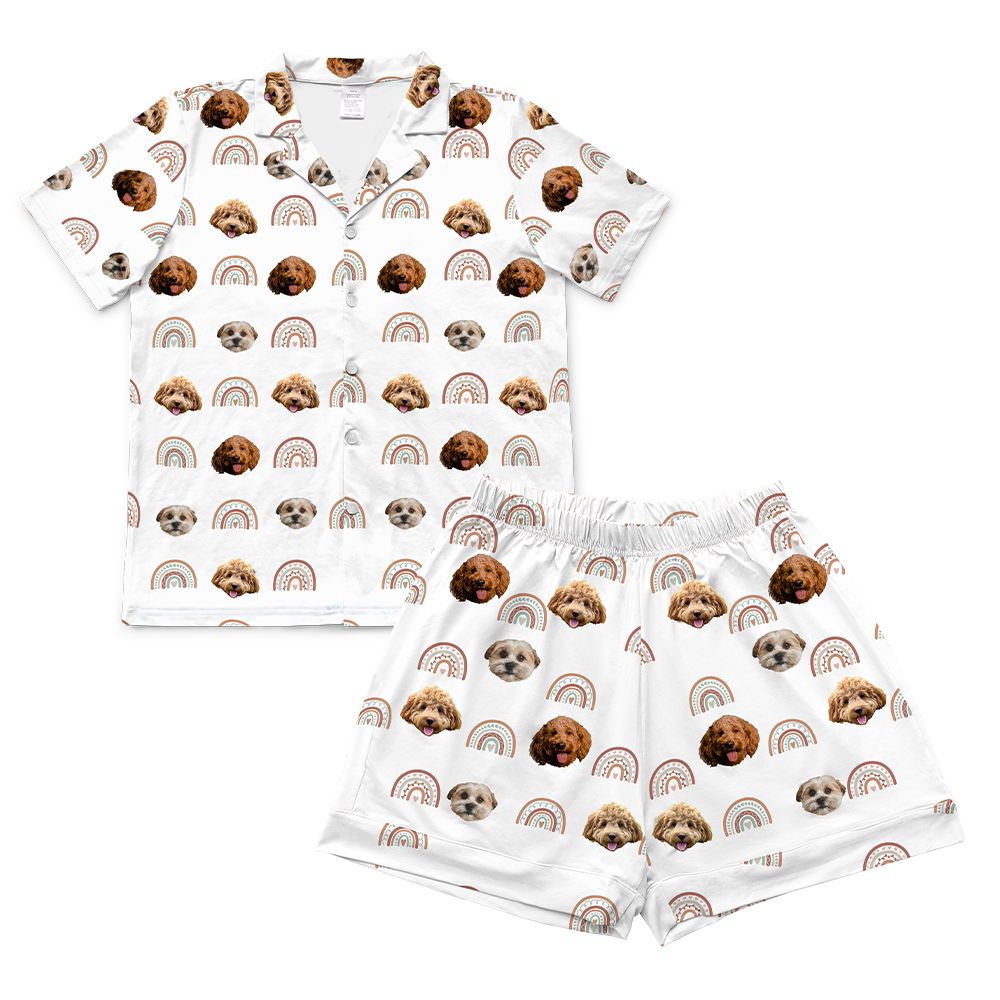 BohoRainbowsShortSleevePajamaShirt3Pets