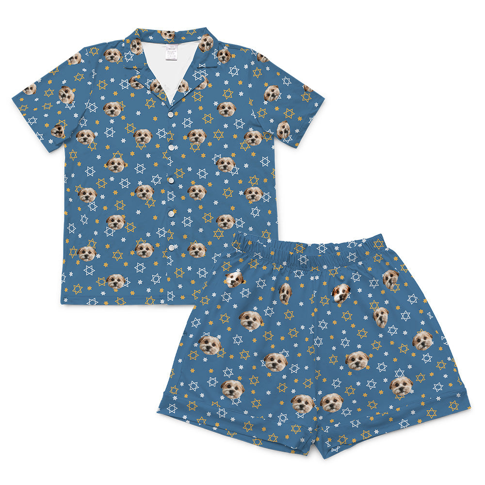 StarofDavidShortSleevePajamaShirt&amp;ShortsSet
