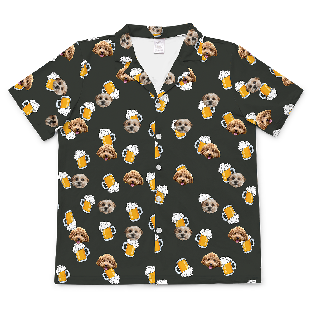 BeerShortSleevePajamaShirt2Pets