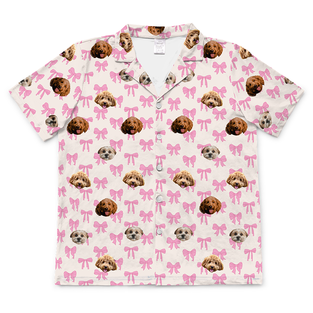 BowsShortSleevePajamaShirt3Pets