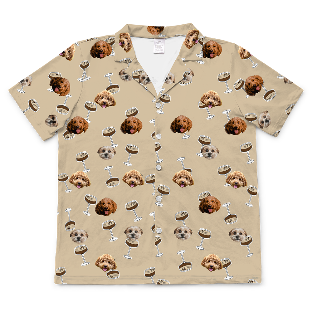 EspressoMartinisBowsShortSleevePajamaShirt3Pets
