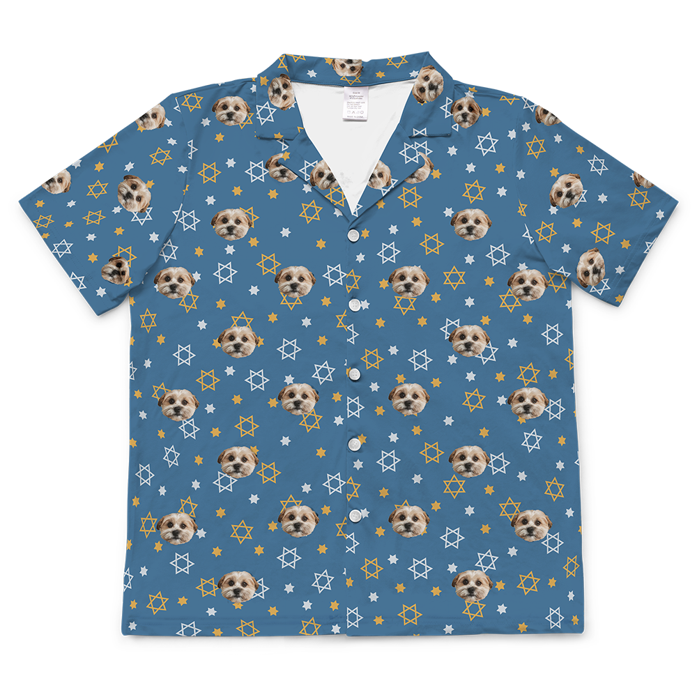 StarofDavidShortSleevePajamaShirt