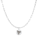 SilverPaperclipEngravedPetMedallionCharm
