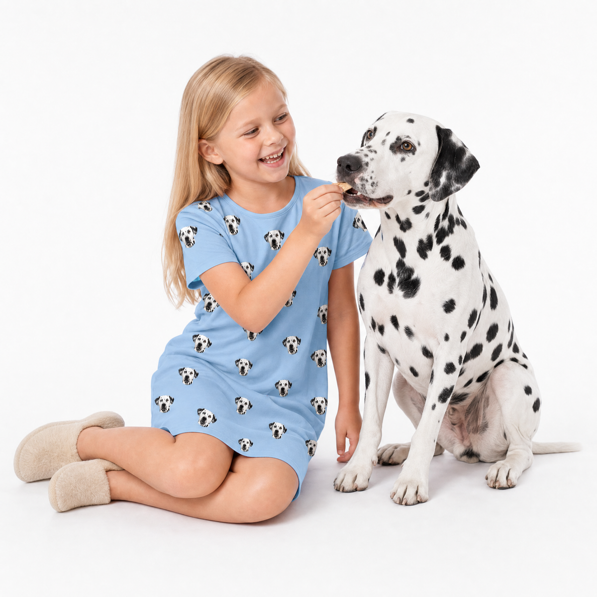 Kids Custom Pet Face Nightgowns
