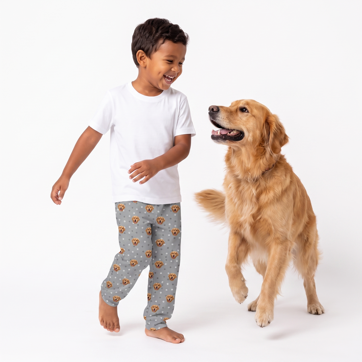 Kids Custom Pet Face Pajama Pants